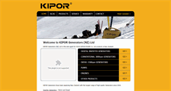Desktop Screenshot of kipor.co.nz