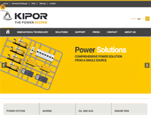 Tablet Screenshot of kipor.com